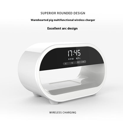 Small Night Lamp Multi-purpose Alarm Clock Wireless Charger