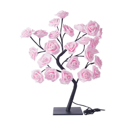 LED Rose Tree Cherry Blossom Christmas Lights Rose Night Lamp